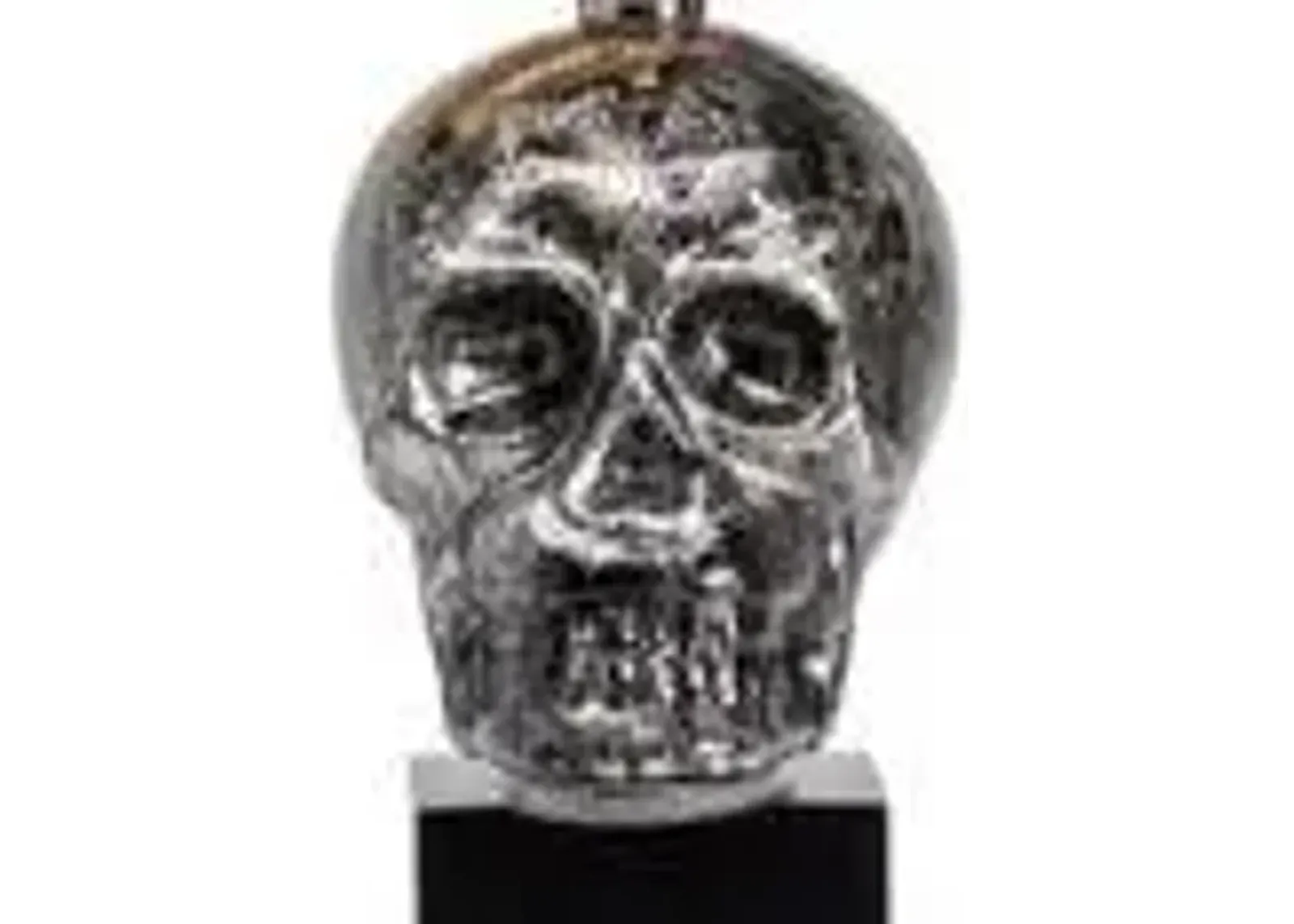 Crestview Black Skull Black Table Lamp