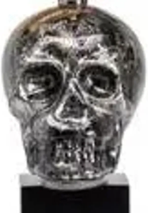 Crestview Black Skull Black Table Lamp