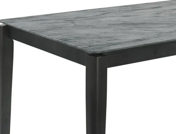 Stevie Rectangular 63 Inch Faux Marble Dining Table Grey
