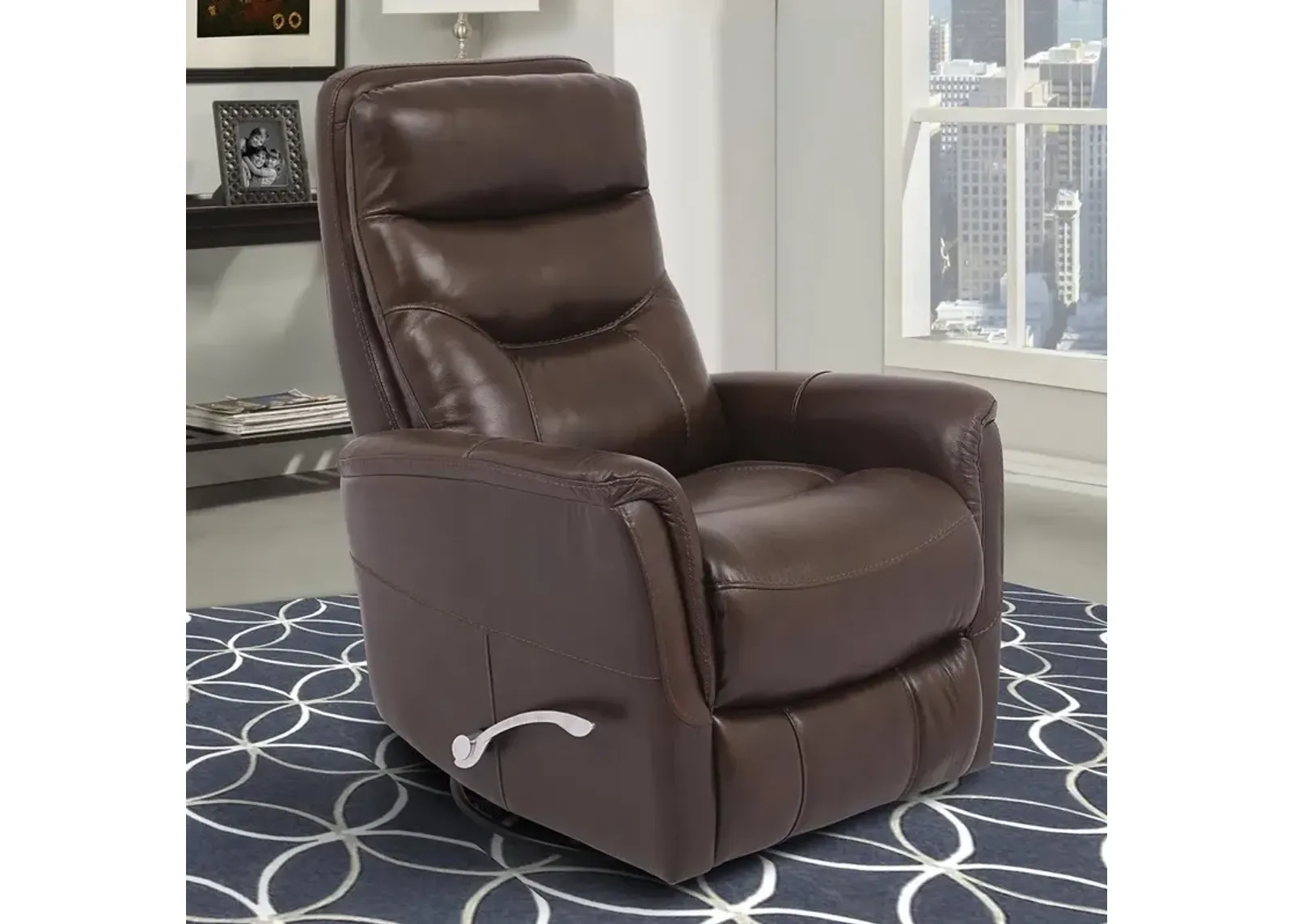 Parker House Gemini Collection Glider Recliner in Robust