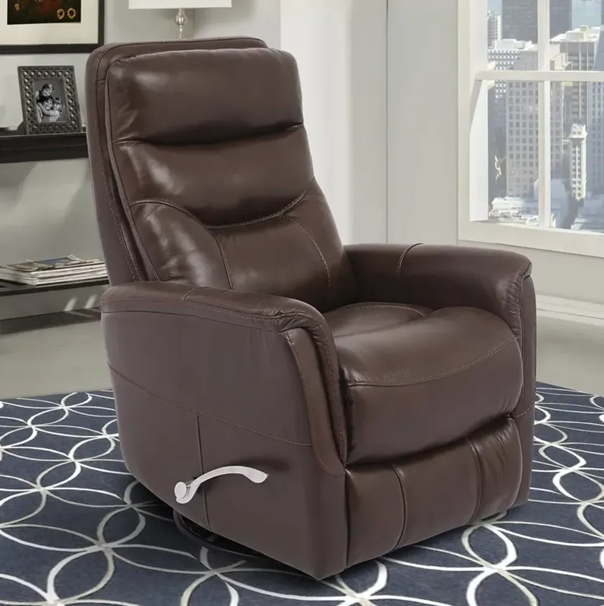 Parker House Gemini Collection Glider Recliner in Robust