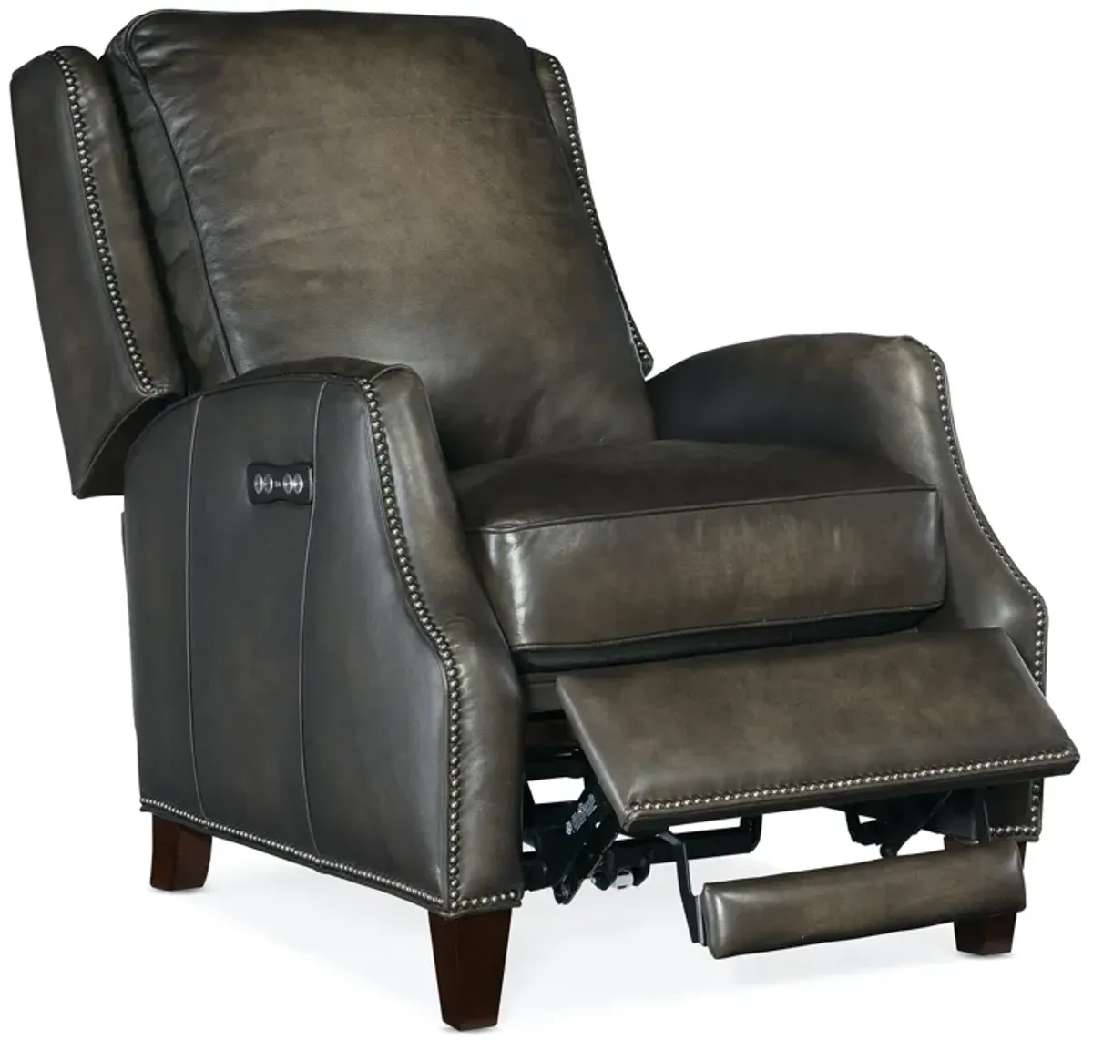 Hooker Furniture Kerley Sarzana Castle Power Leather Recliner with Power Headrest Chair