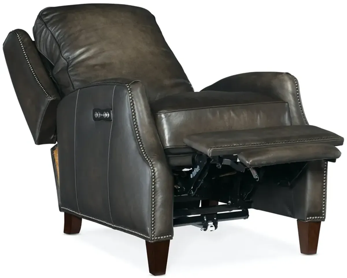 Hooker Furniture Kerley Sarzana Castle Power Leather Recliner with Power Headrest Chair