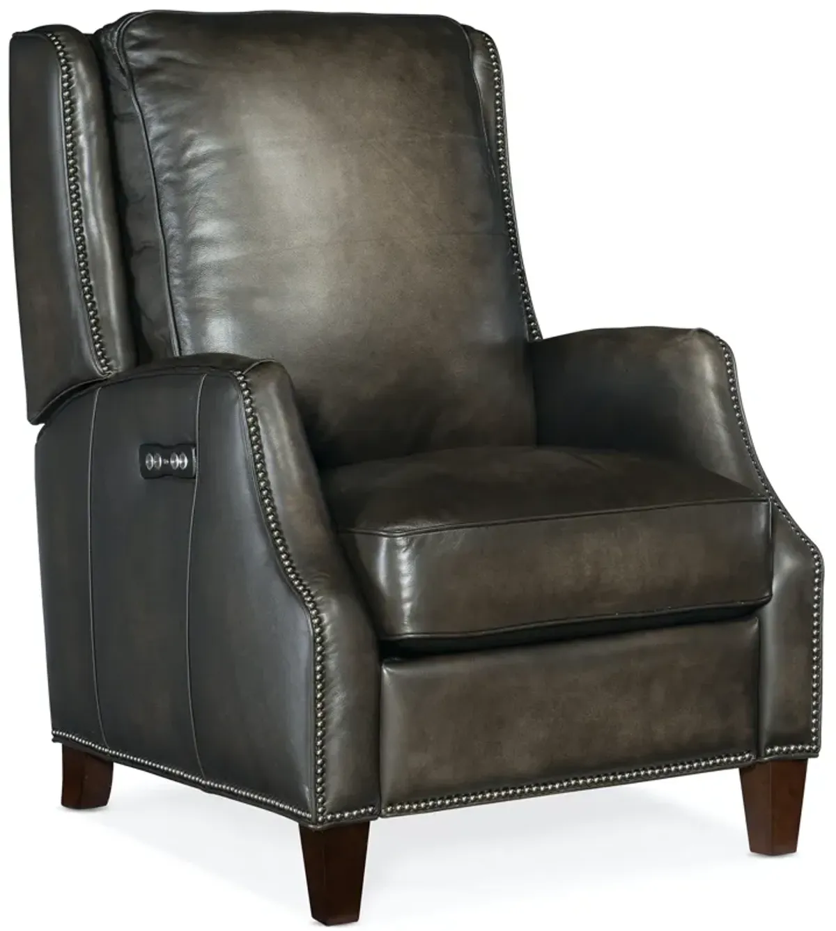 Hooker Furniture Kerley Sarzana Castle Power Leather Recliner with Power Headrest Chair