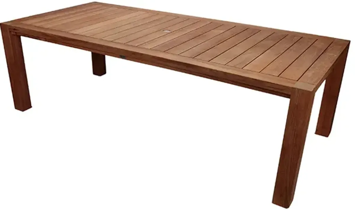 Royal Teak 96 Inch Large Outdoor Stationary Comfort Dining Table