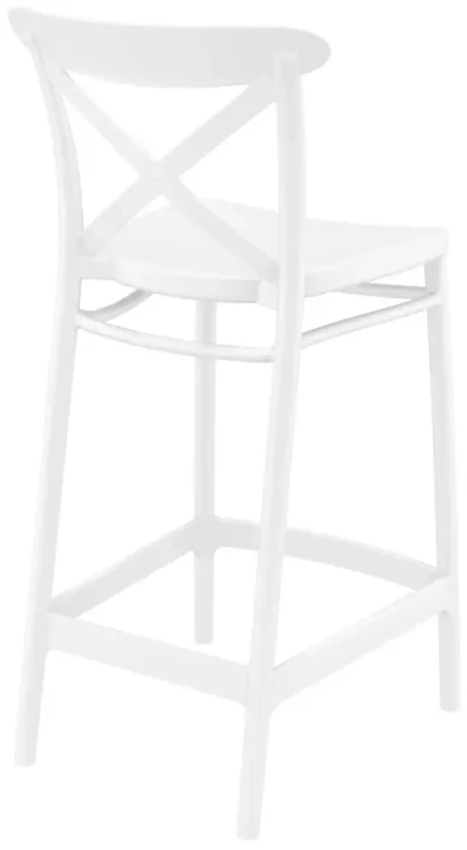 Compamia Cross Counter Stool White