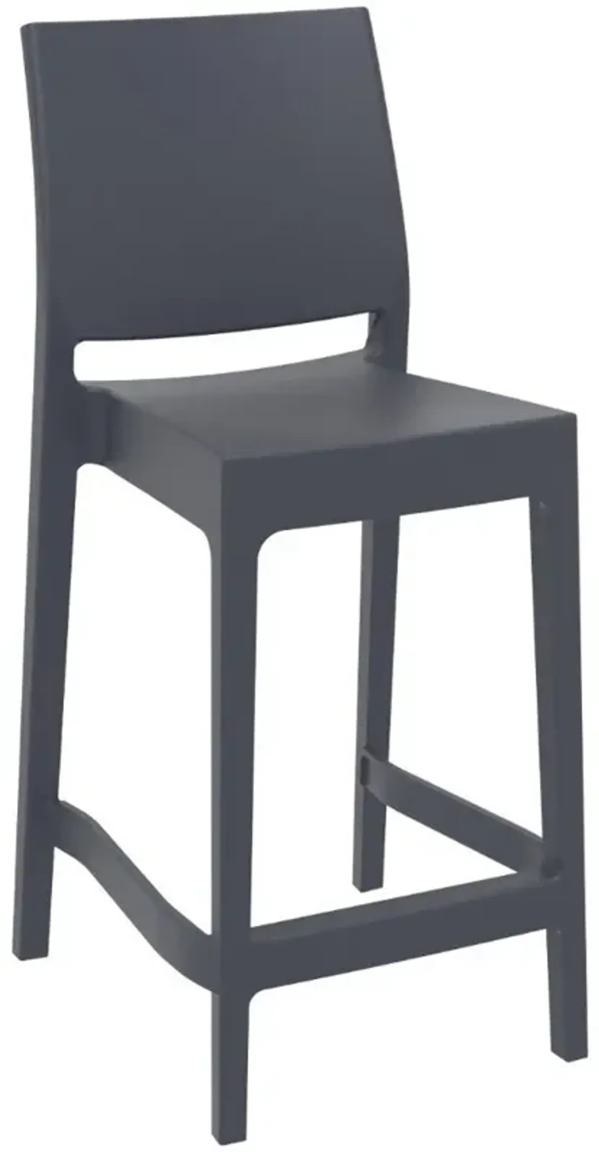 Compamia Maya Resin Counter Stool Dark Gray