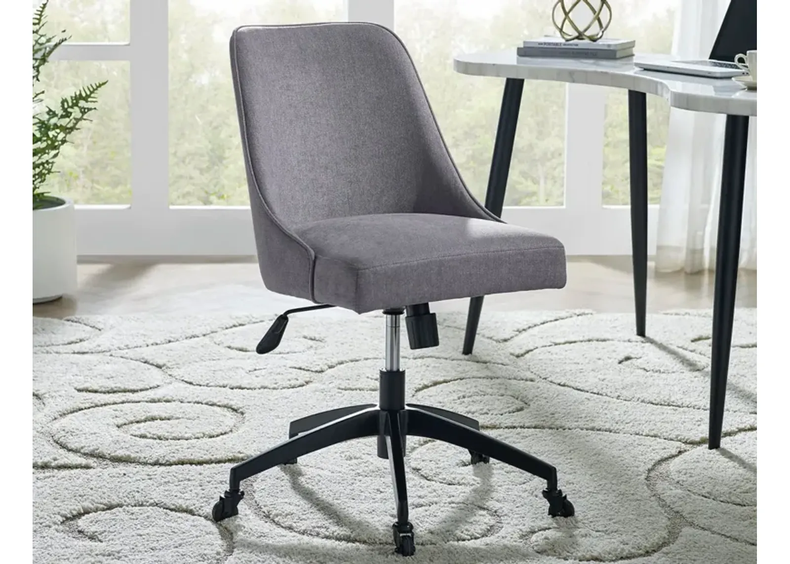 Steve Silver Kinsley Gray Home Office Desk Chair