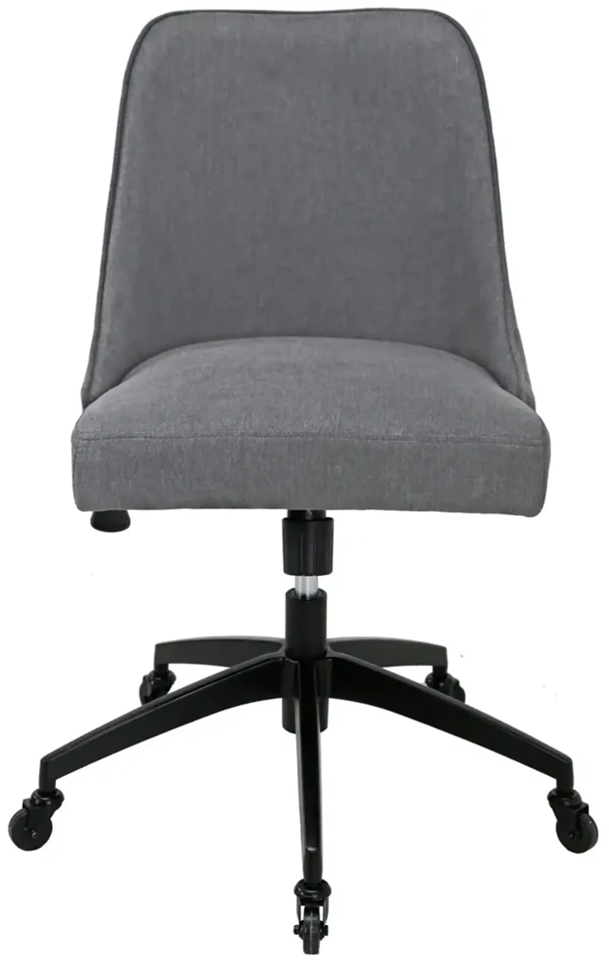 Steve Silver Kinsley Gray Tweed Upholstered Home Office Desk Chair
