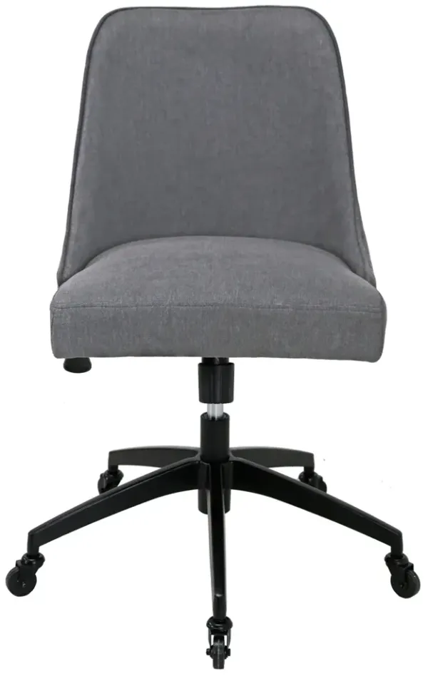 Steve Silver Kinsley Gray Tweed Upholstered Home Office Desk Chair