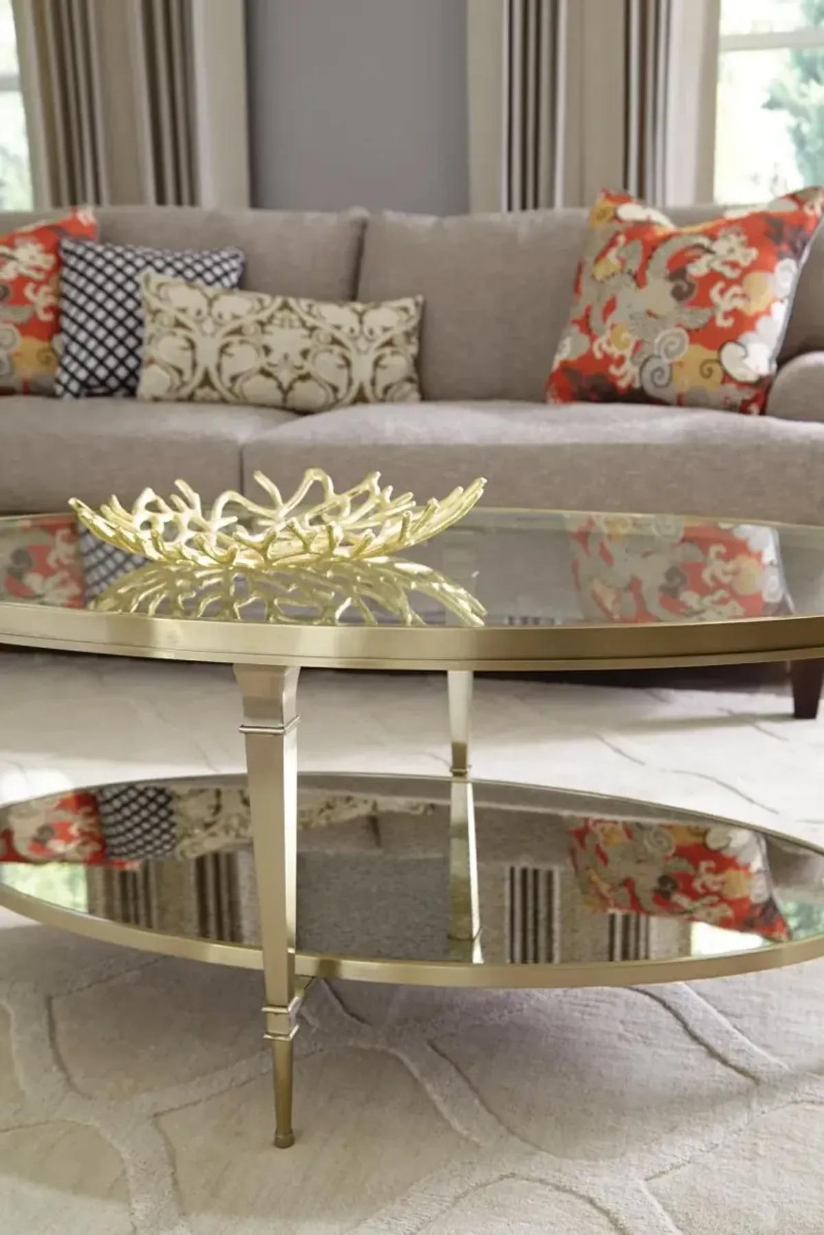 Hammary Galerie Oval Coffee Table