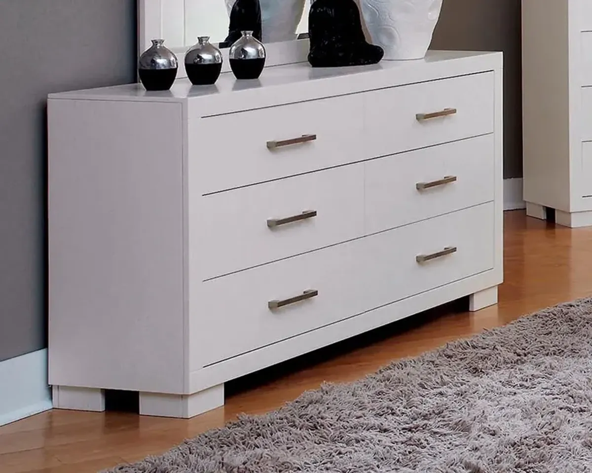 Coaster Jessica 6-Drawer Dresser Cream White