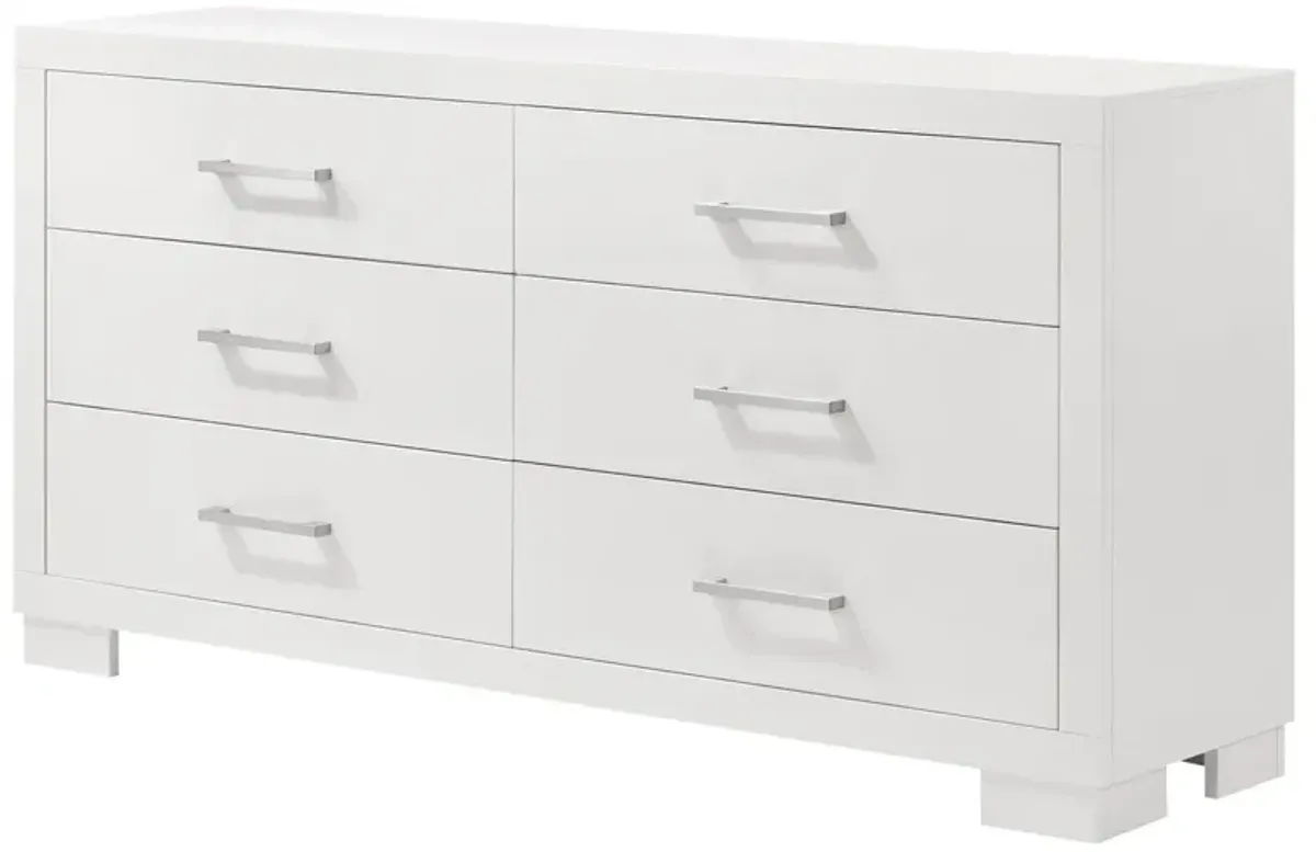 Coaster Jessica 6-Drawer Dresser Cream White