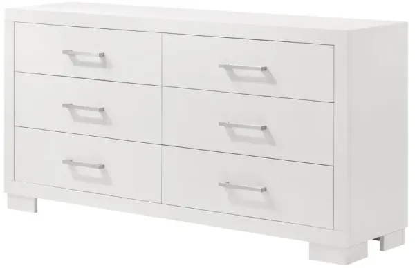 Coaster Jessica 6-Drawer Dresser Cream White