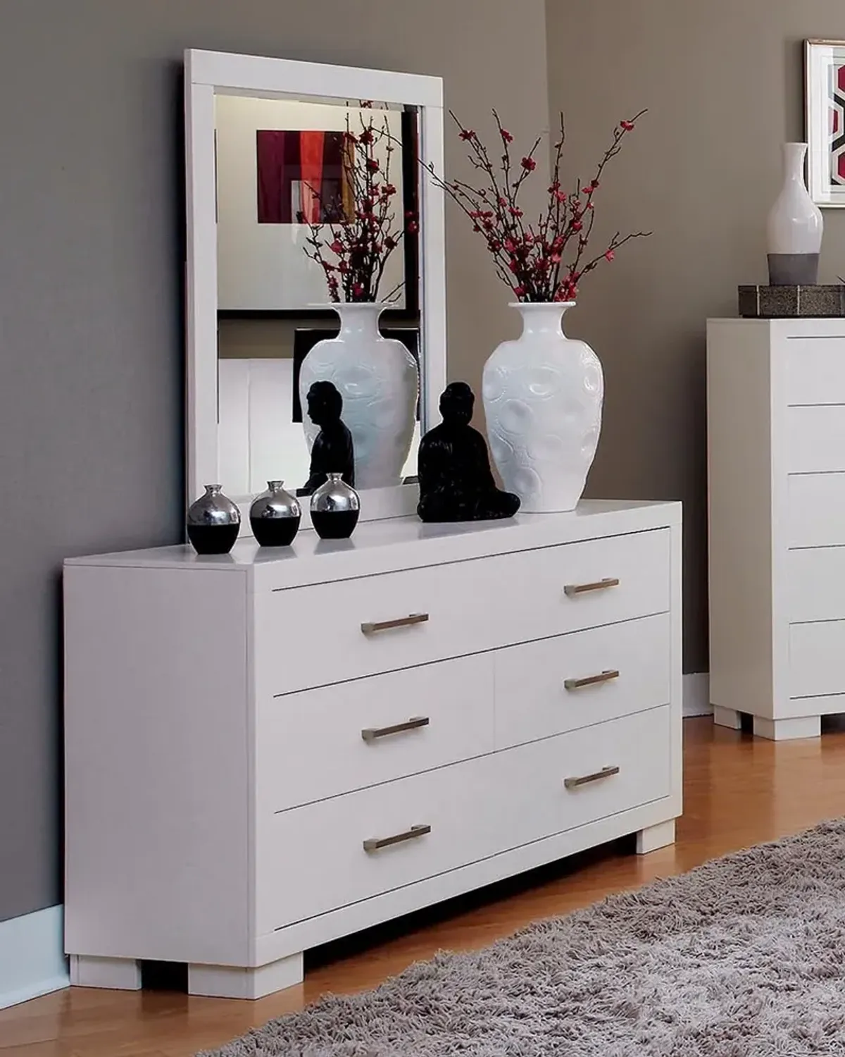 Coaster Jessica 6-Drawer Dresser Cream White