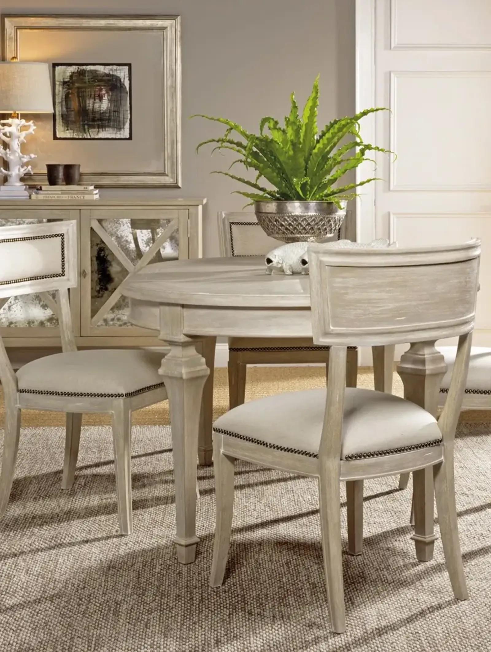 Artistica Home by Lexington Cohesion Program Aperitif 20 Inch Wood Side Chair White Washed/Beige