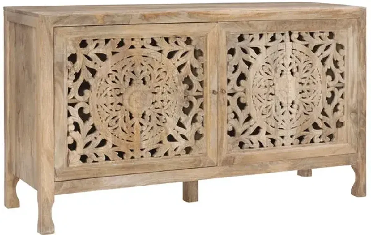 Powell Haven 2 Door Cabinet Natural