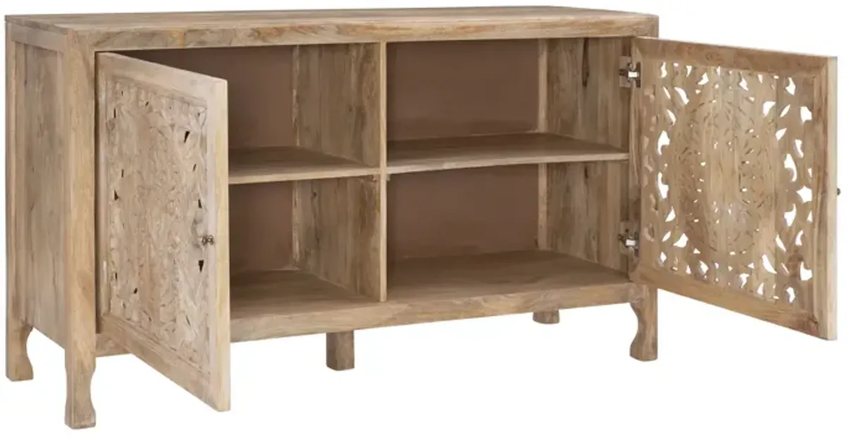 Powell Haven 2 Door Cabinet Natural