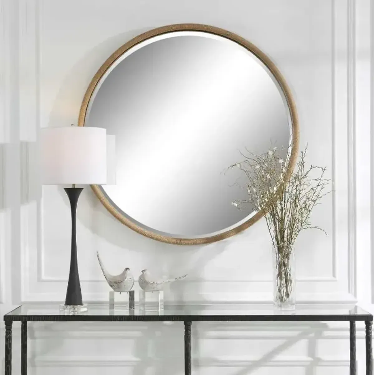 Uttermost Ranchero Black/Natural Mirror