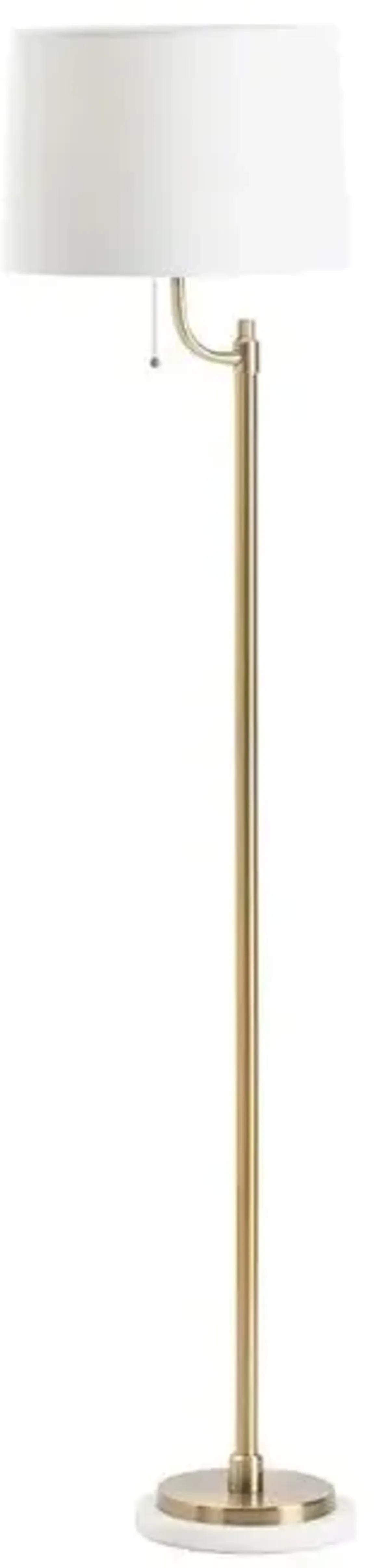 Crestview Nash White Floor Lamp