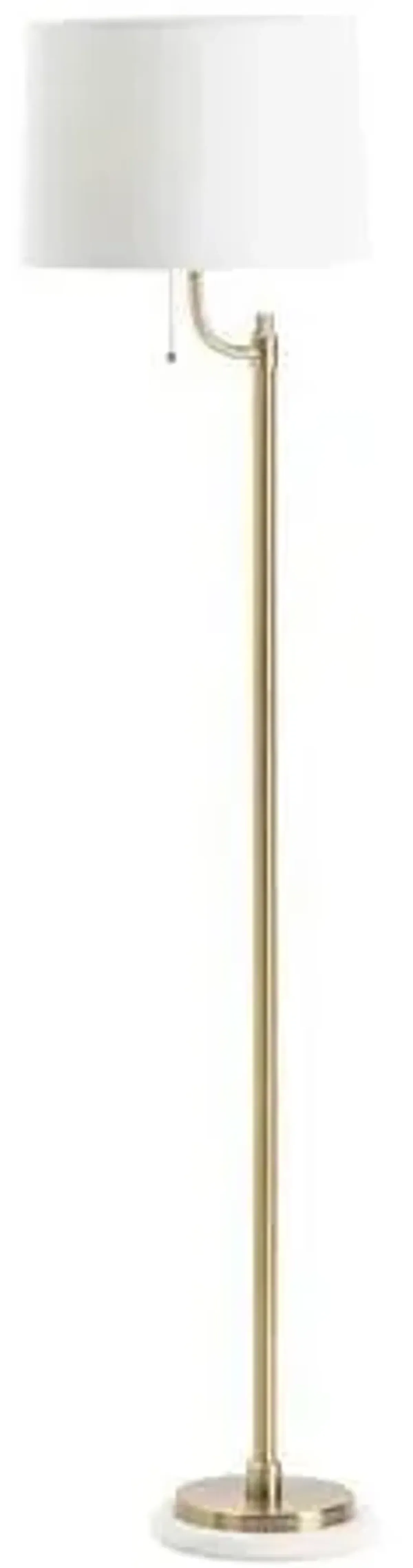 Crestview Nash White Floor Lamp