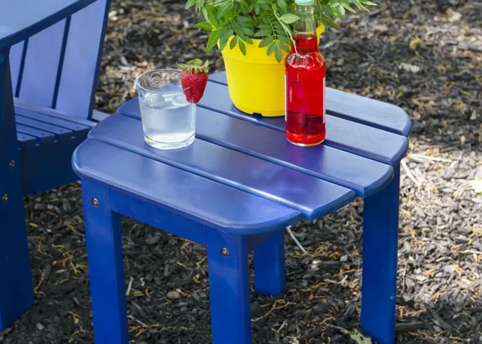 Linon Adirondack End Table Blue