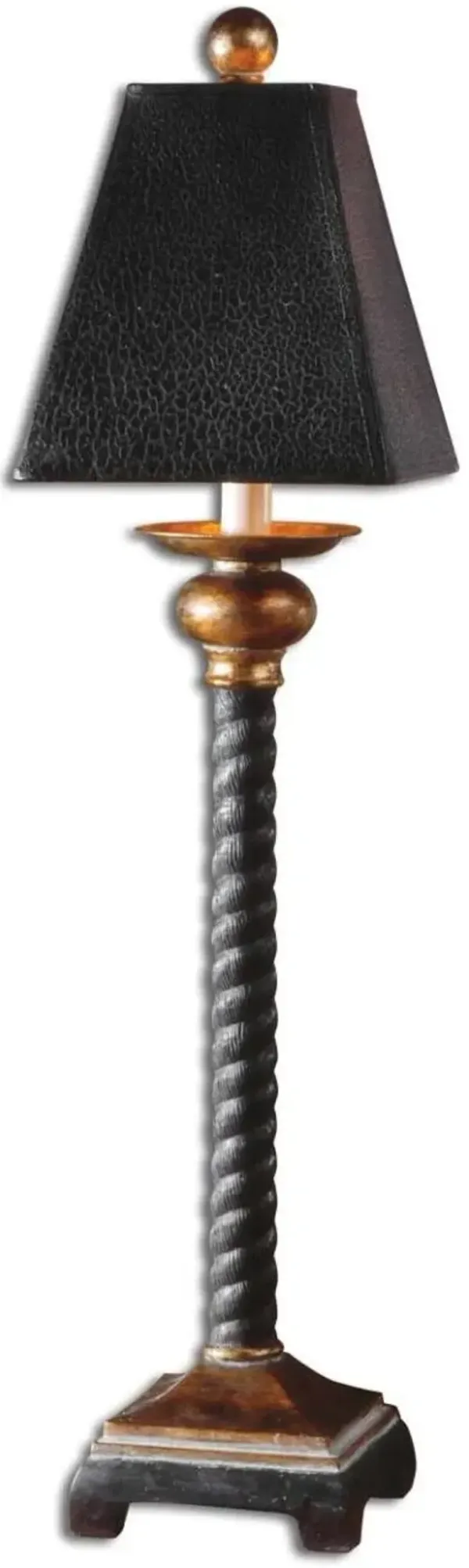 Uttermost Bellcord Black Buffet Lamp