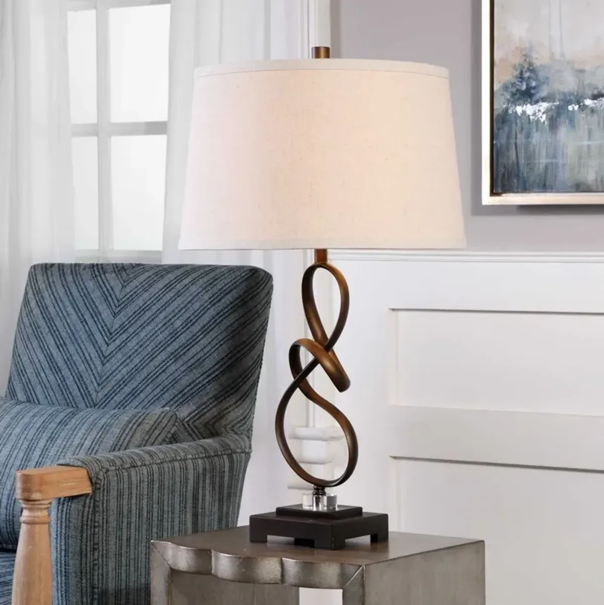 Uttermost Tenley Rubbed Bronze Table Lamp