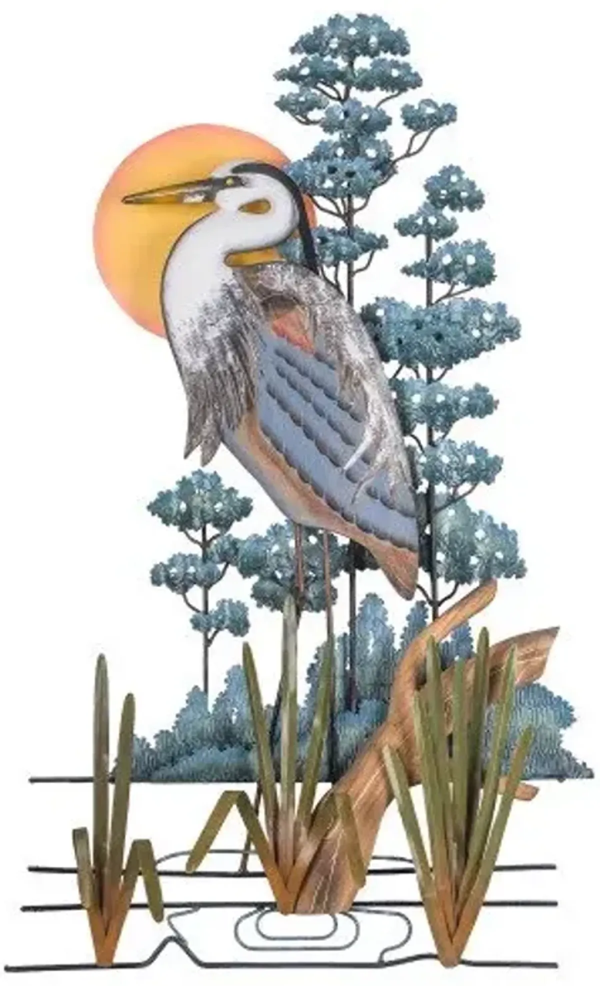T.I. Design Great Blue Heron Wall Art