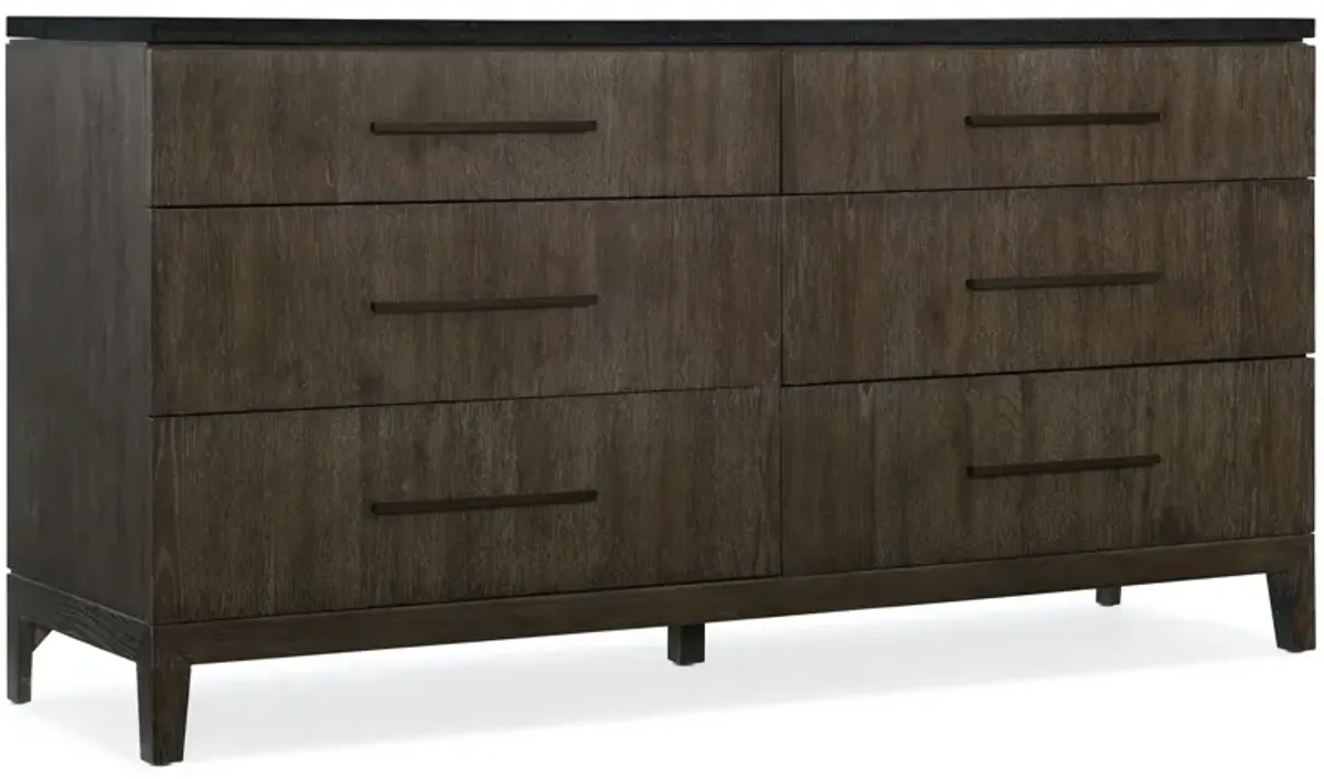 Hooker Furniture Miramar Aventura Raphael 6-Drawer Stone Top Dresser