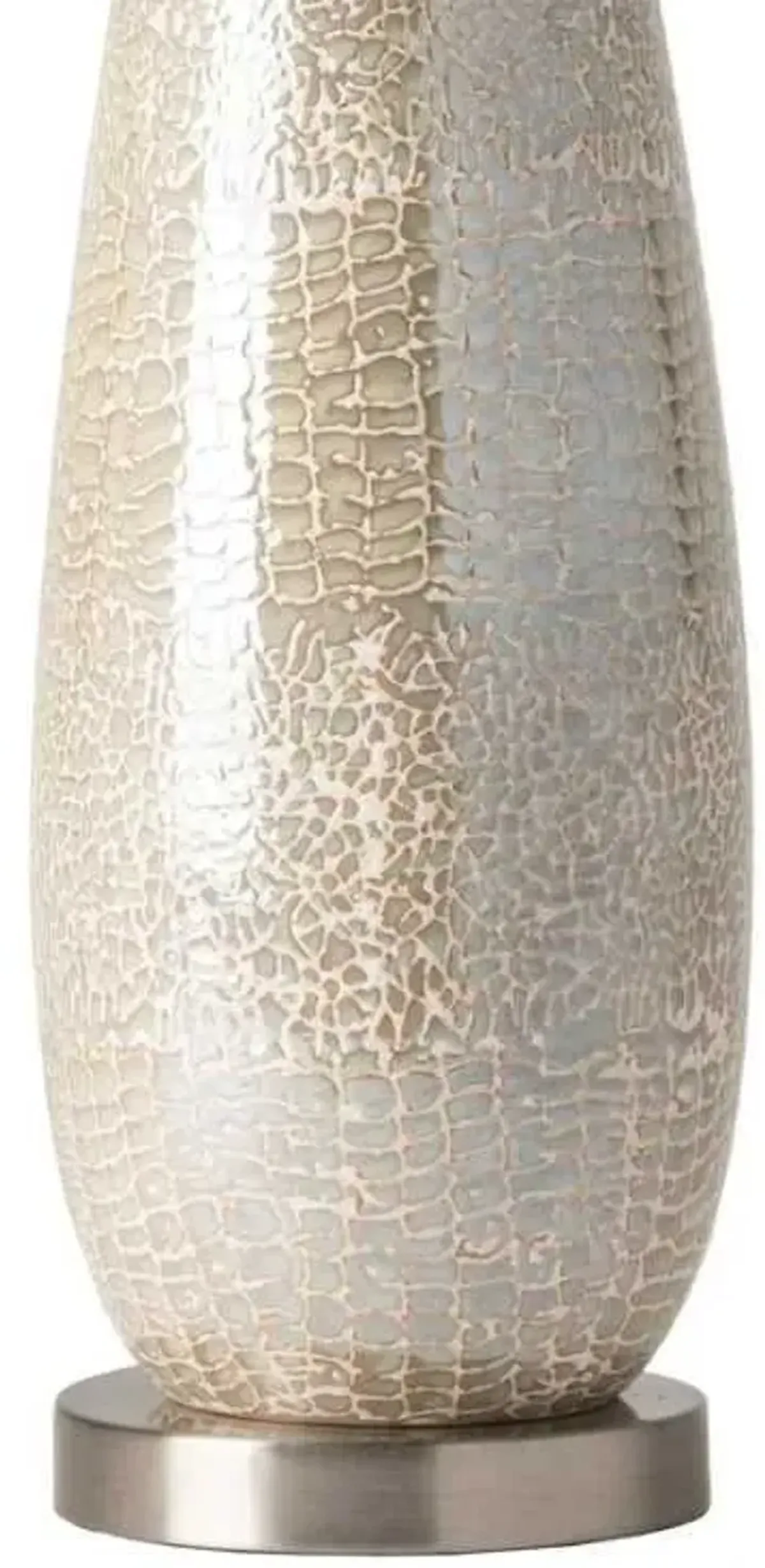 Crestview Melrose Textured Silver Table Lamp