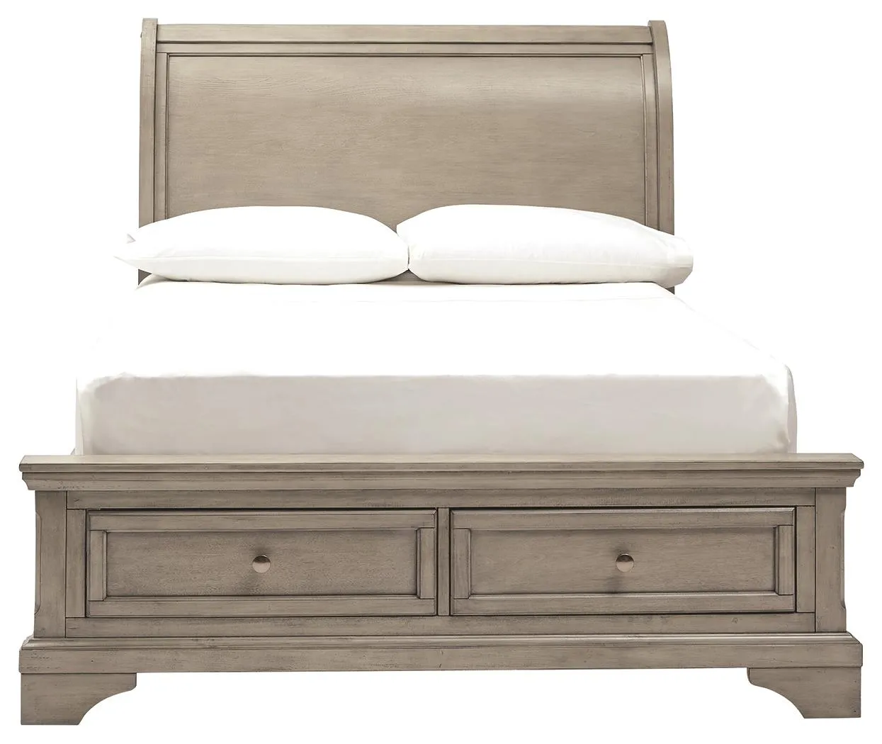 LETTNER FULL SLEIGH BED LIGHT GRAY SIGNATURE DESIGN