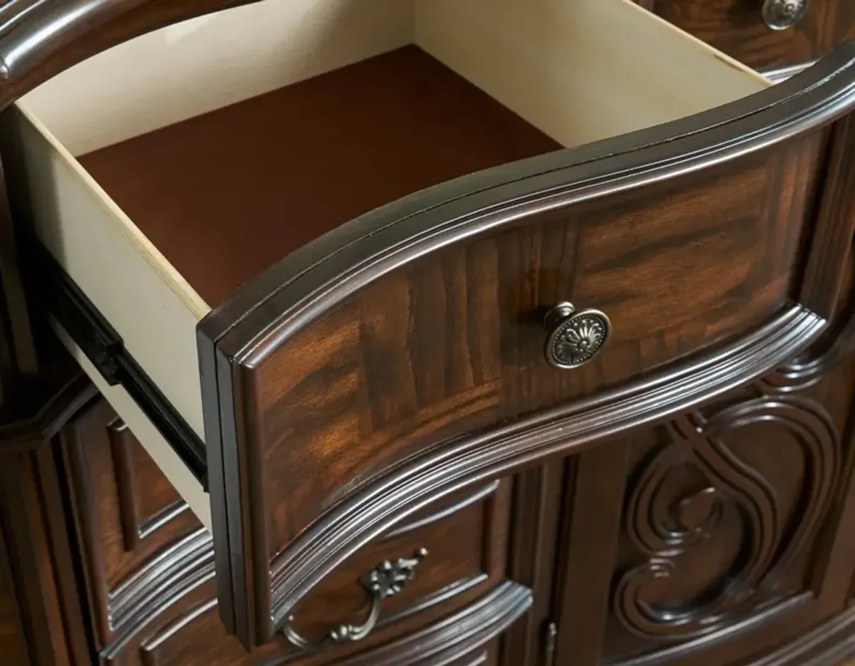 Steve Silver Royale Brown Cherry Dresser