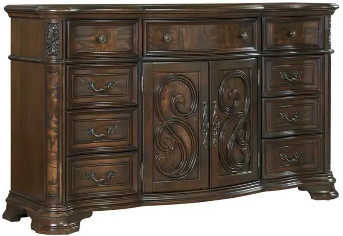 Steve Silver Royale Brown Cherry Dresser