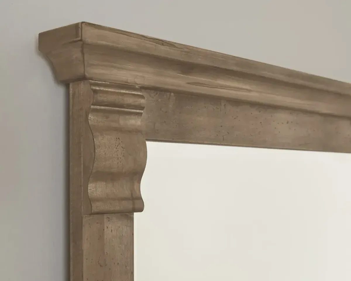 Vaughan-Bassett Carlisle Warm Natural Corbel Mirror