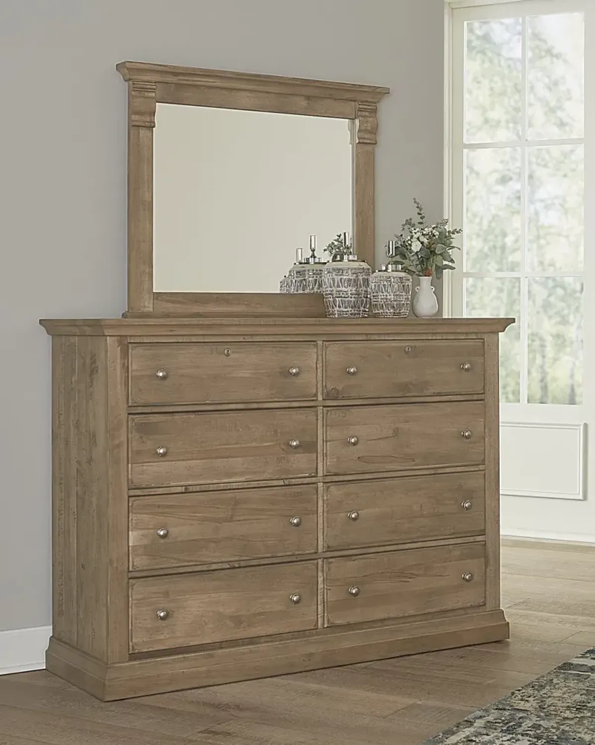 Vaughan-Bassett Carlisle Warm Natural Corbel Mirror