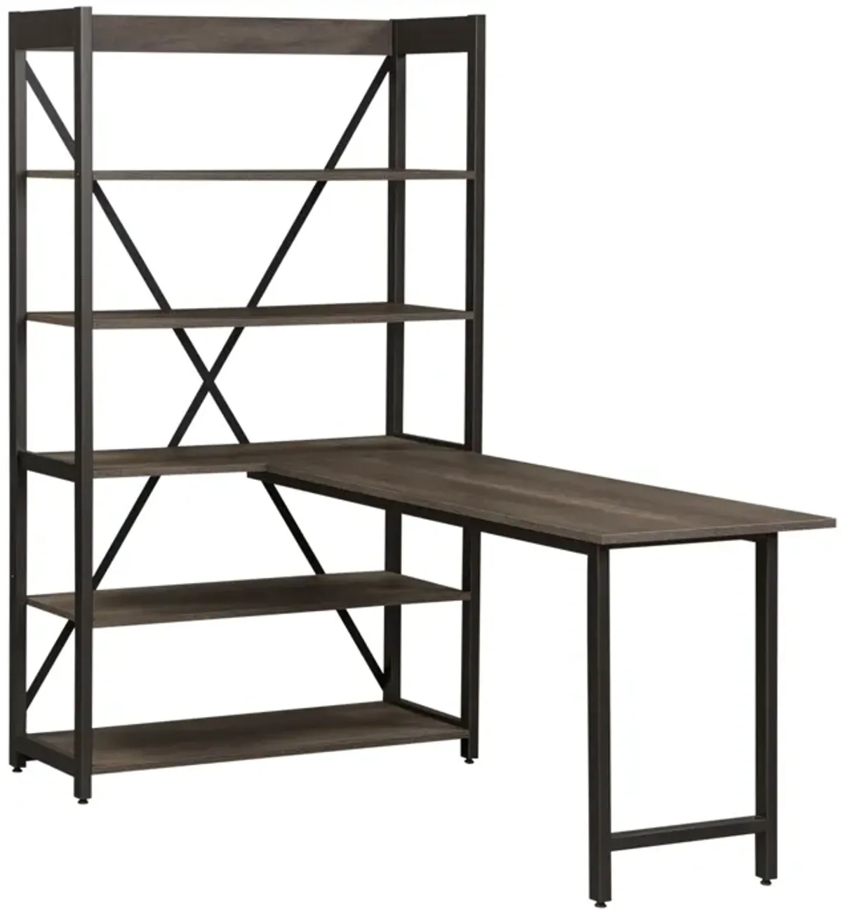 Liberty Furniture Tanners Creek Greystone Desk & Bookcase Set