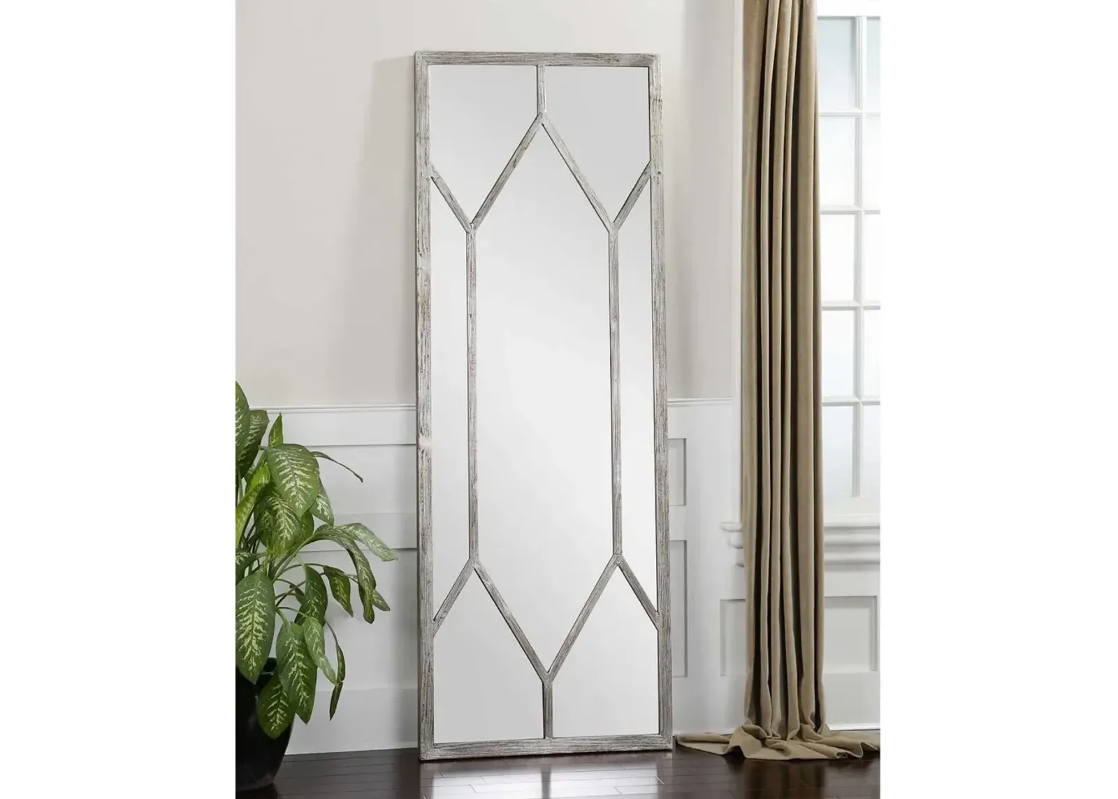 Uttermost Sarconi Silver Wall Floor Mirror