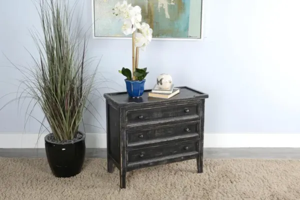 Sunny Designs Marina Black Sand 26 Inch End Table