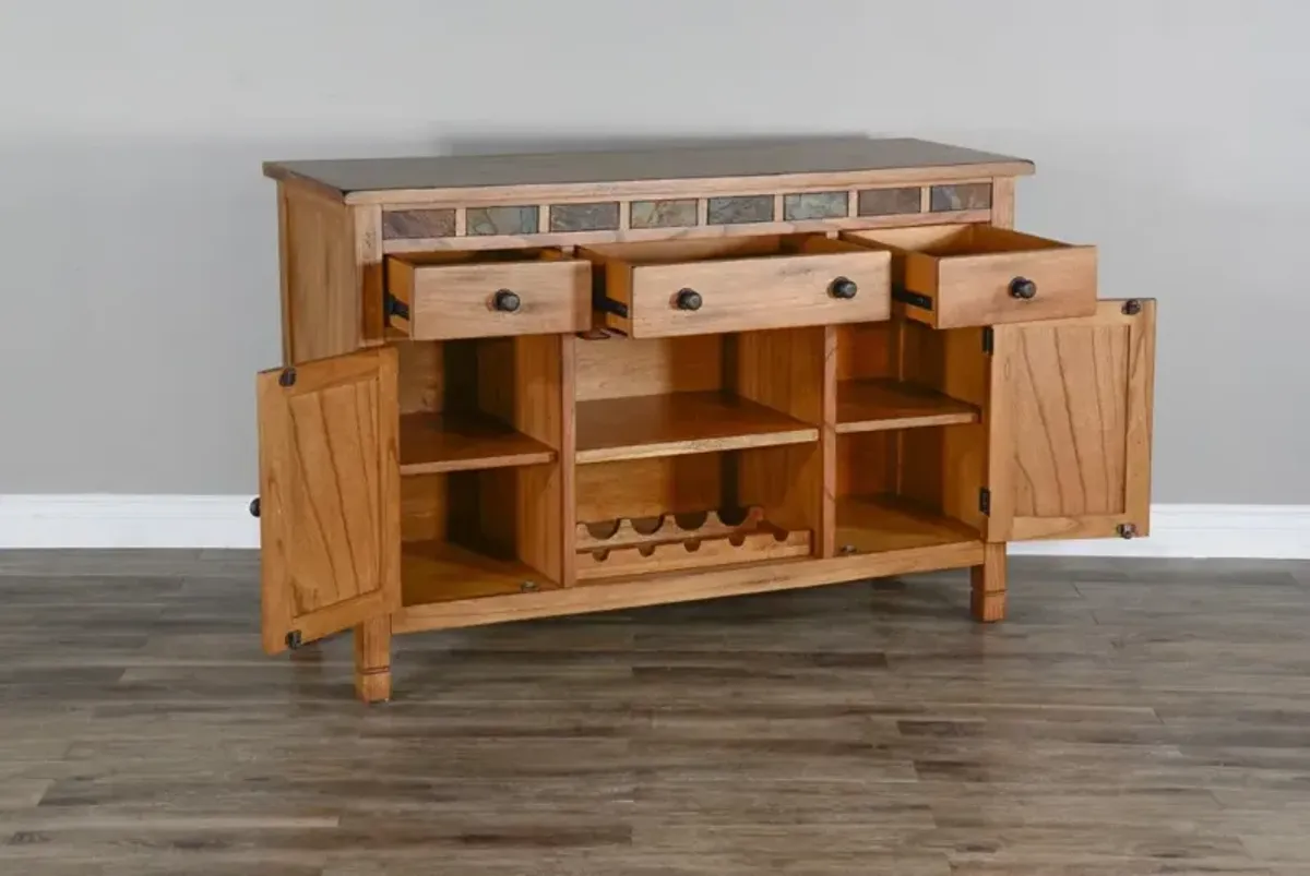 SEDONA RUSTIC OAK 54 INCH BUFFET