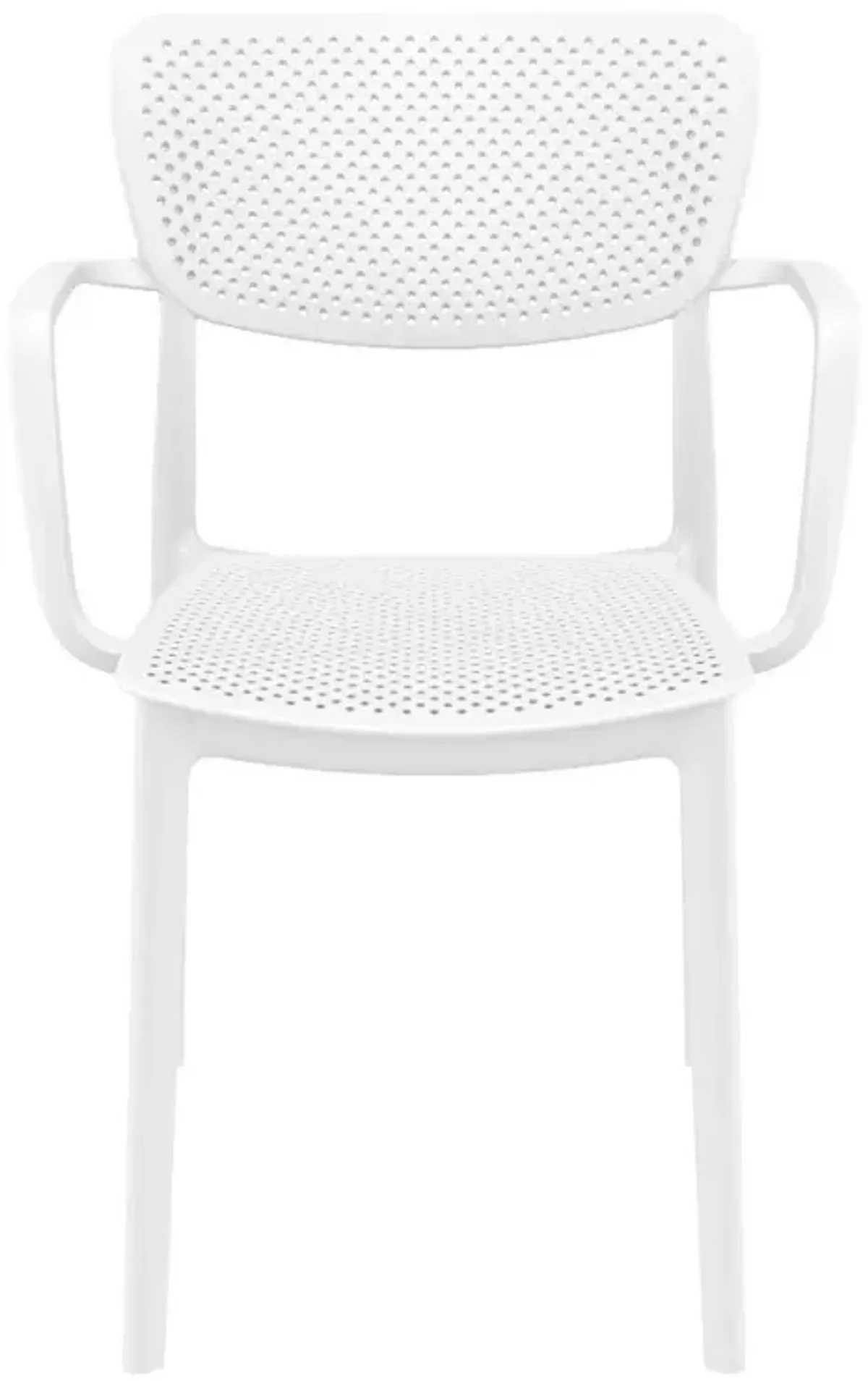 Compamia Loft Outdoor Dining Arm Chair White