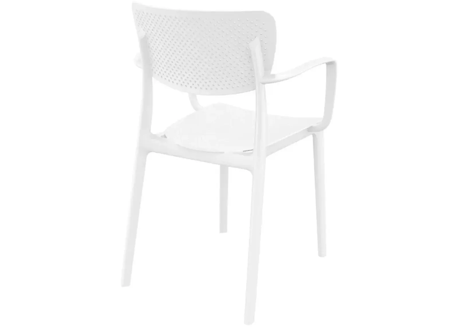 Compamia Loft Outdoor Dining Arm Chair White