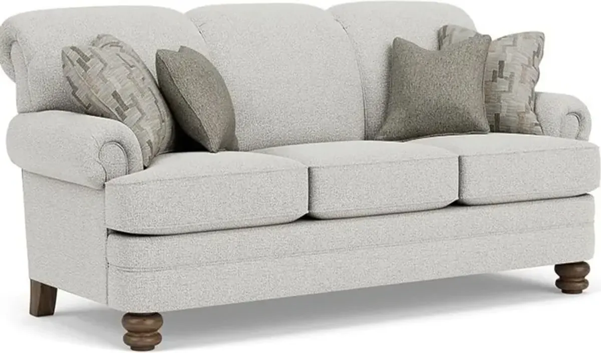 Flexsteel Bay Bridge Silver Glacier Sofa