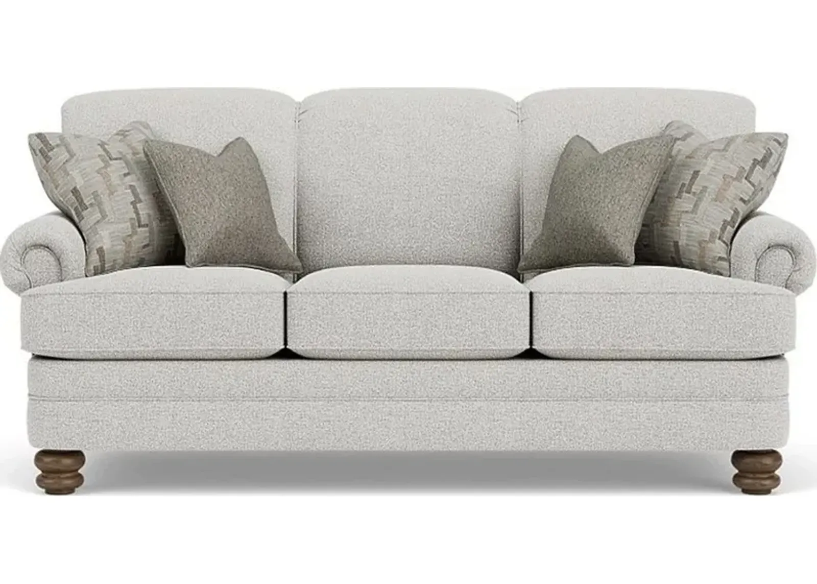 Flexsteel Bay Bridge Silver Glacier Sofa