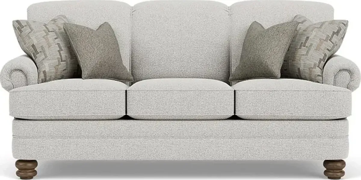 Flexsteel Bay Bridge Silver Glacier Sofa