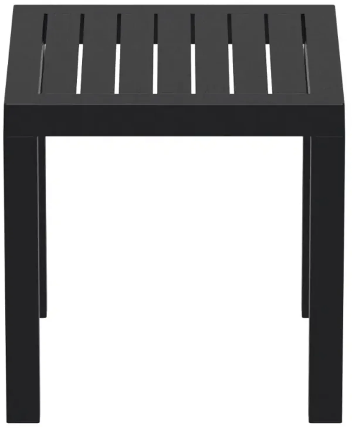 Compamia Ocean Square Resin Side Table Black