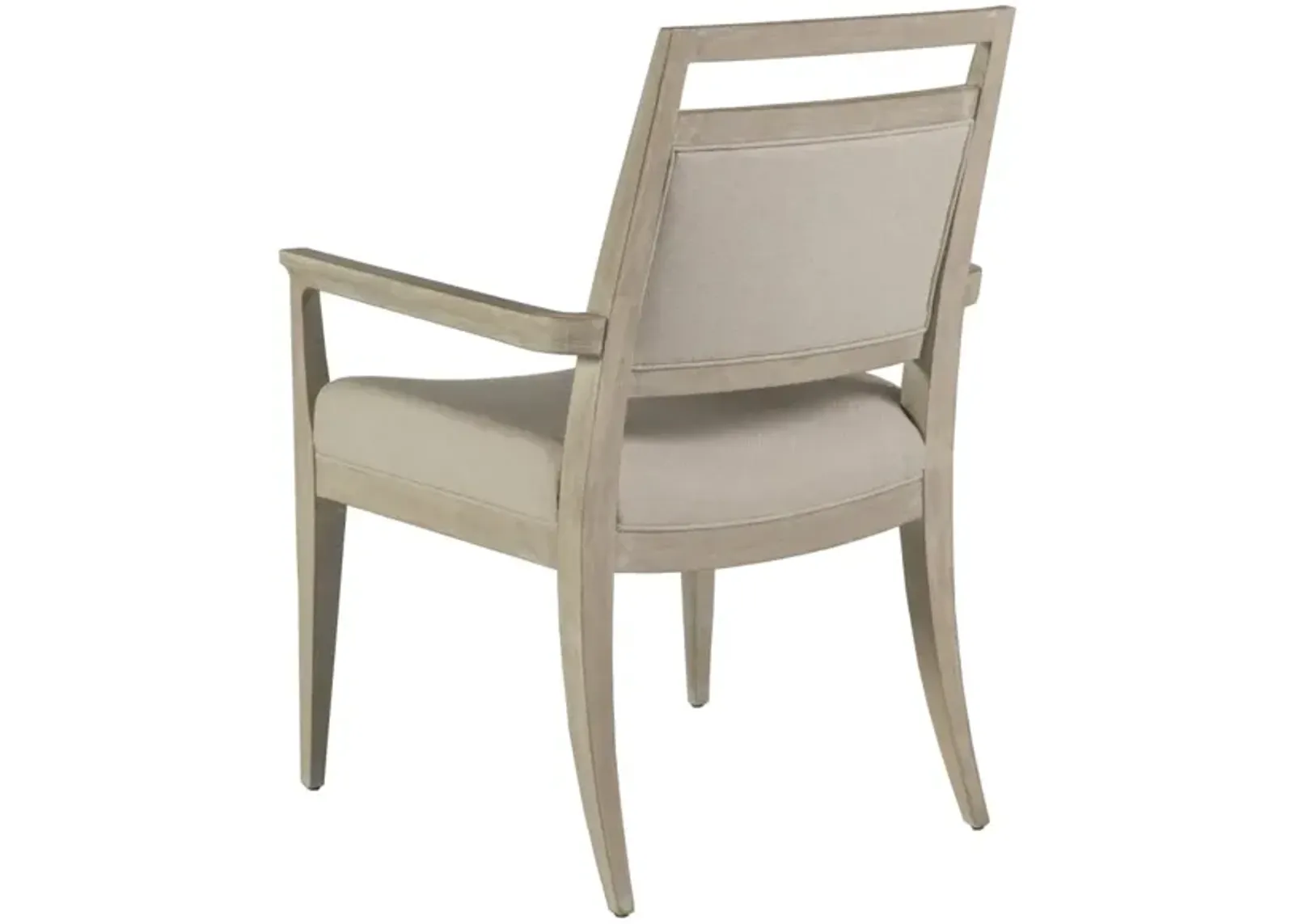 Artistica Home by Lexington Cohesion Program Nico 19.75 Inch Upholstered Wood Armchair White Washed/Beige