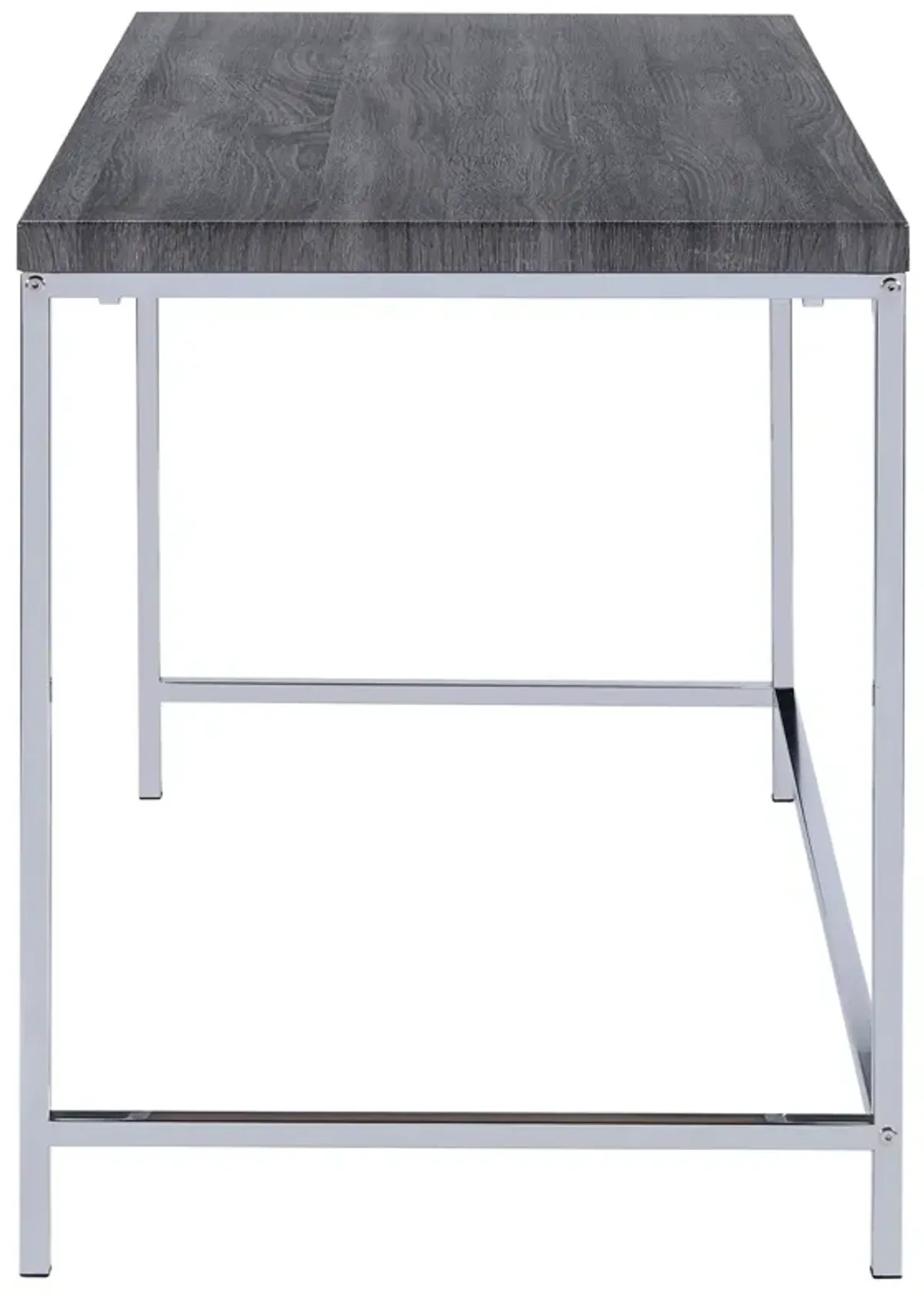 Coaster Kravitz 47 Inch 1-Shelf Writing Desk Weathered Grey