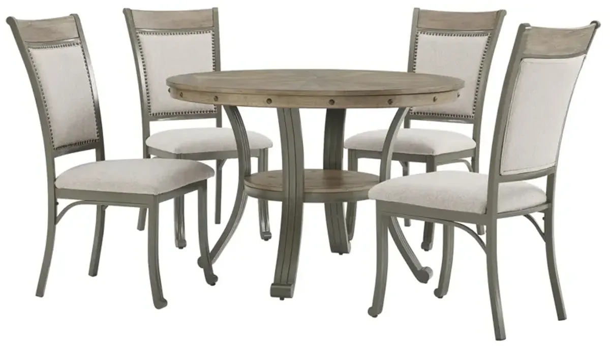 Powell Franklin Dining Side Chair Pewter