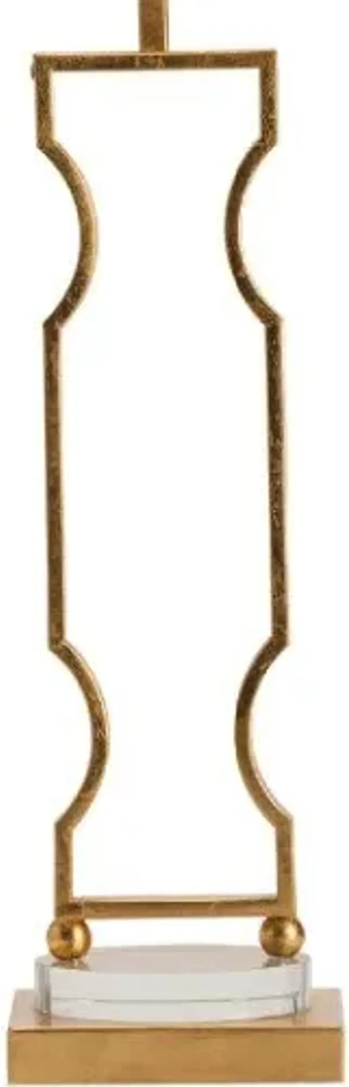 Crestview Carlisle Gold/White Table Lamp